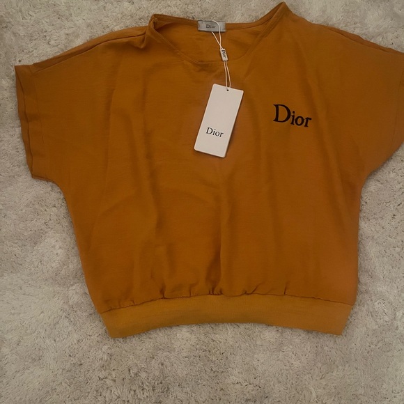 Dior Tops - NWT Dior Women’s Yellow Top Sz Small